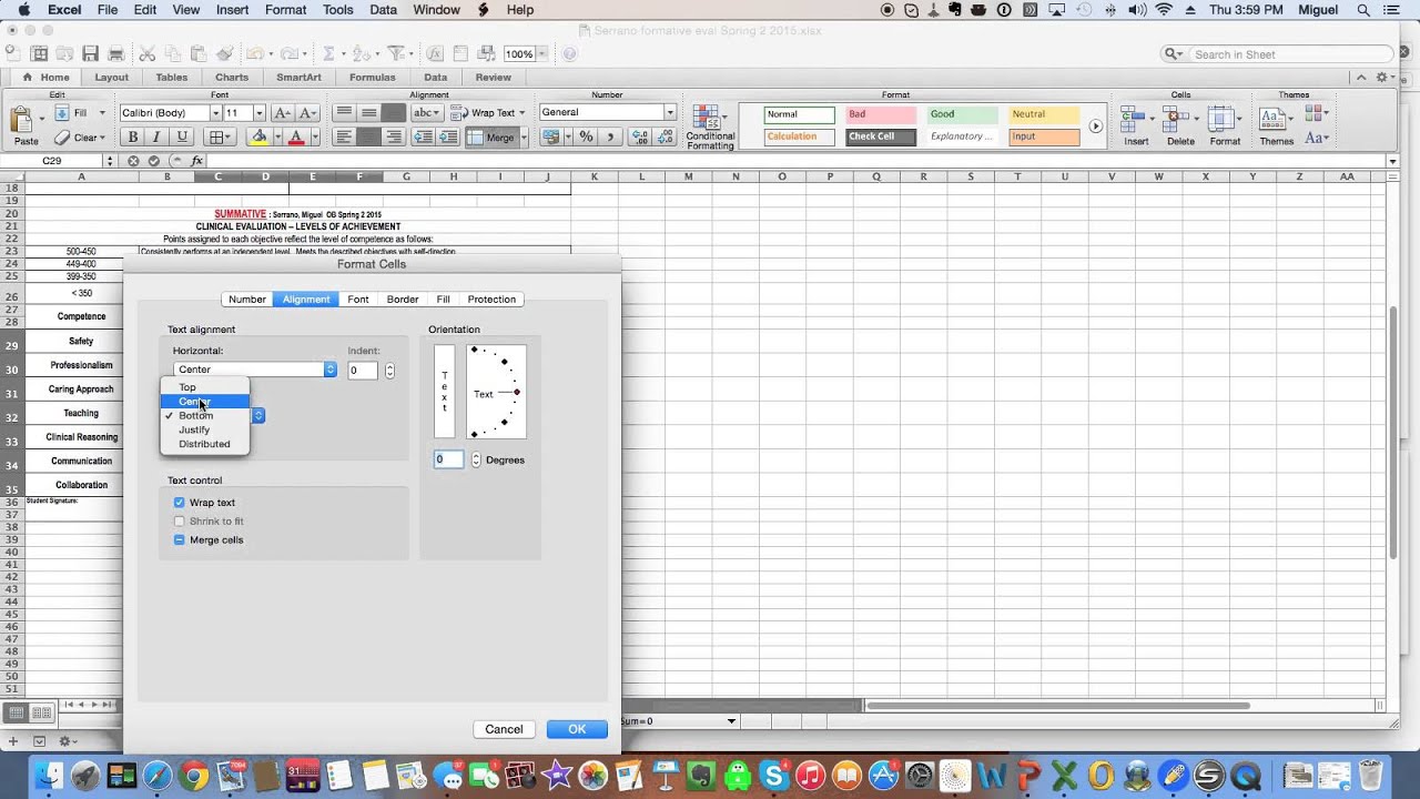 new rule wrap text all cells excel for mac